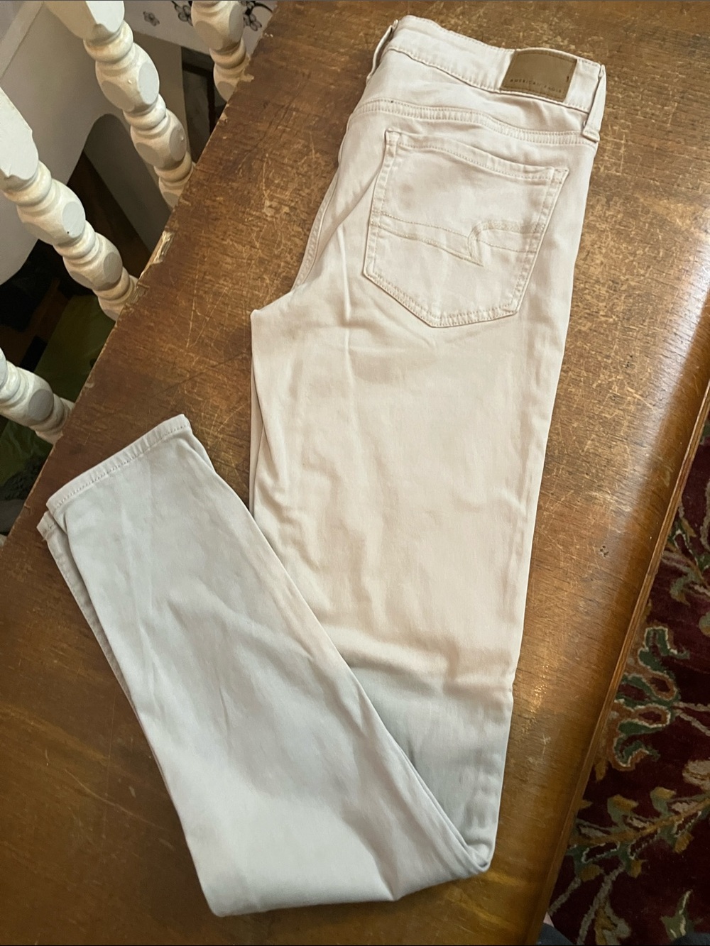American Eagle Outfitters Skinny Jeans — Light Beige